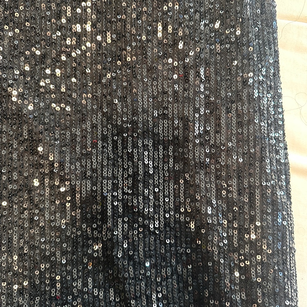 Old Navy Black Sequin Pencil Skirt - Picture 3 of 3